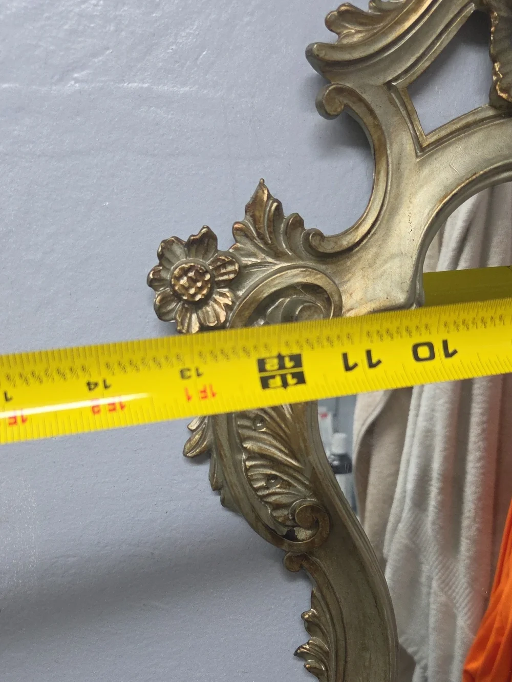 Vintage Mid Century Modern Italian Ornate Wall Mirror - Italy